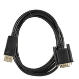 DisplayPort Display Port DP VGA Adapter Cable 1.8m to Male Converter for PC Computer Laptop HDTV Monitor Projector