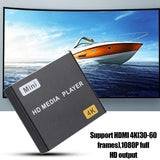 Mini 4K HDD Media 1080P Horizontal And Vertical Digital Video Player With USB Drive/SD Cards