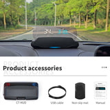 2024 New C7 Mounted HUD Head Up Display Car Beidou Satellite GPS Universal Speedometer Time Compass Auto Accessories