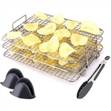 for Ninja Foodi Grill XL Fryer, Multi-Layer Dehydrator Toast Rack Air Fryer Accessories
