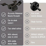 Multifunctional Flat Support Aid, Automatic Rebound Abdominal Exercise Wheel, Fitness Equipment