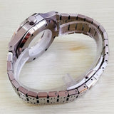 42 mm Automatic hine Steel Sier Shell Case Sapphire Glass with Watch Band for 2813 Miyota 8205 8215 Movement