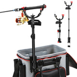 Telescc Support Bracket Aluminum Alloy Holder Rod Rack Adjustable Heavy Duty for Fishing