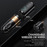 2023 Newest Ambition Wireless Tattoo Machine Pen Custom Brushless Motors Fast Charging Battery 2400mA./h For Tattoo Artist