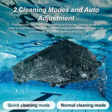 Solar Powered Cordless Robotic Cleaner with Dual Charging Auto Obstacle Avoidance Escape Function Pool Skimmer Robot