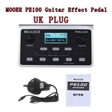 MOOER PE100 Guitar Effect Pedal Multi-Effects Processors Electric Guitar Pedal Metronome Desktop + US Adapter LCD Display