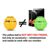 LUCKY FF1108-1CWLA Rechargeable Wireless Sonar for 45M Water Depth Echo Sounder Fishing Portable Fish Finder