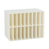 Marker Holder Mark Acrylic Double Layer Pen Storage Box with 18 Compartments for Desktop Organization