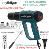 2000W hot air gun KIT set LCD Display Temperature and wind speed control Hot Air Heat Gun for Soldering Thermal Blower