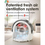 Foldable Smart Pet Dryer with 8 Fans, 4 Speeds. Automatic with Time-Setting and Temperature Control for Cats and Small Dogs.