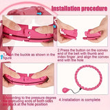 1pc 24/28/32 Sections Adjustable Sports Waist Circle, Slimming Removable Waist Massage Circle, Fitness Equipment For Gym