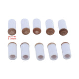 10 Pack Pool Tips and Ferrules, Snooker Repair Professional Billiard Cue Head Thick Long Ferrules
