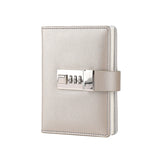 Code Diary With Lock PU Notepad Agenda Planner Handmade Handaccount Book Journal Travel Notebook