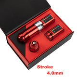 2023 NEW Flux Professional Wireless Tattoo Machine Powerful Coreless Motor 4.0MM Stroke RCA Adapter  With Extra Battery