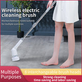 Electric 9 in 1 Multifunctional Household Wireless Rotatable Cleaning Brush For Bathroom Kitchen Windows Toilet