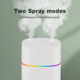 600ML Double Spray Port Air Humidifier Luminous Essential Oil Aromatherapy Humificador Cool Mist Maker er Purify for Home