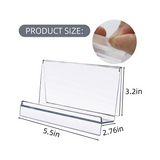 6 Pack Acrylic, Clear Acrylic Wallet Display Purse Stand for Jewelry CD Organizer B