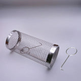 BBQ Rolg Basket Stainless Steel Grilled Cage Round Mesh Vegetable Fries Fish Barbecue Cooking Grill Net