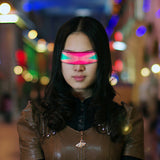 Electronic Futuristic Eyewear LED Prop For Party Bar Festival Performance Light Up Visor Luminous Glasses Bluetooth
