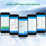 Wireless ating Pool Thermometer Tester PH/EC/TDS/ORP/TEMP/Residual Chlorine 6 In 1 Water Quality Pen