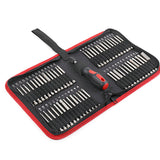 55Pcs Portable Extra Long Bits Set S2 Steel Screwdrive Cross Torx Star Hex Bit Screwdriver Tool Slotted Screwdriver Hand Tool