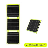 21W 40W Foldable Panel Dual USB +DC Cell Portable Folding Waterproof Solar Outdoor Mobile Power Bank Charger