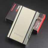 CRUSHER Automatic Case Ejection Holder Male Gadgets Windprooluminium Alloy Boxes Fashion Cigarette Box