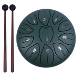 6 Inch 11 Notes Steel Tongue Handpan with Bag Drum Mallets Percussion Instruments for Yoga Meditation