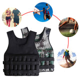 20kgLoading Weight Vest For Training Exercises Fiess Gym Workout Bo Waistcoat Adjustable Jacket Sand Clothing