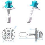 BUQK-01/02/03-C-B ating ball controller explosion-proof liquid level relay switch protection IP65