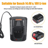 For 14.4V 18V Lithium BAT609 BAT609G BAT618 BAT618G Bosch AL1860CV AL1814CV Li-ion Battery Charger 3A