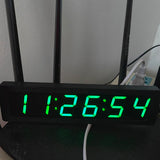 1.2 inch 6-bit LED Digital Electronic Clock W second display TIME Alarm clock temperature GPS Beidou timing Typc-C USB 5V
