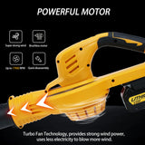 Electric Handheld Air Fit for 18V 20V Max Li-ion Battery Cordless Blowing Dust Blower Garden Power Tool
