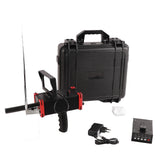 1000M Underground Metal Detector With Display Screen Silver Gold Copper Treasure Finder for Adventure 100?240VEU Plug Red Frame