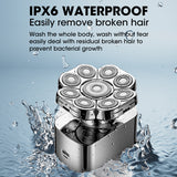 2024 NEW Resuxi LK-9188 Men's Multi Functional Full Body Wash 9D Electric Shaver
