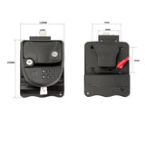 Entry Door Fingerprint Waterproof Lock Handle Latch with Deadbolt Remote Controller Keyless RV