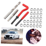 30Pcs Metric Thread Insert Kit M3 M4 M7 M9 M11 Helicoil Car Pro Coil 304 Stainless Steel Auto Repair Tool Bag
