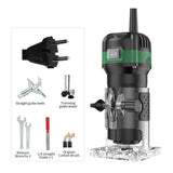 800W Wood Router Woodworking Electric Trimmer Engraving Slotting Trimming Carving hine Kit With 6.35 Milg Cutter