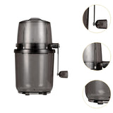 Shaved Hand Crank Ice Crusher Convenient Making Drin Practical Snow Cone hine for Bar Party Slush Kitchen