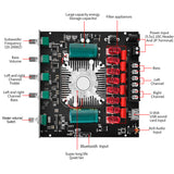 Audio Amplifier Signal Receiver Stereo Board Physical Buttons 220W Adjustment