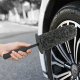 Ceyes Top Microfiber Premium Wheels Non-Slip Handle Easy Cleaning Rims Spokes Wheel Barrel & Brake Caliper Car Fiber Brush