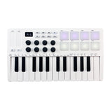 M-VAVE 25-Key Control Mini USB Keyboard MIDI Controller with 25 Velocity Sensitive Keys RGB Backlit Pads 8 Knobs