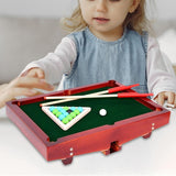 Pool Table Set Desktop Snooker Wood Leisure Kindergarten Household Nursery Mini Tabletop Billiards Game Toy for Children Kids