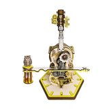 3D Puzzle Cello Wooden Model Kit With Music Box For Adult Hobbyists And DIY Enthusiasts