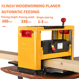 Electric 13-Inch Woodworking Planing Small Household Press Planer hine Desktop hinery