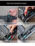 Gas for Woodworking Door And Window Trough Decorative Fixed Nailer Steel Air Stapler Pneumatic Tools