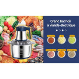 Electric Meat Grinder 5L Crusher Multifunction Vegetable Fruit Food Processor Chopper Kitchen hine