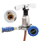 Tools Kit WK-519FT-L Eccenteic 45-Degree Cone Tubing Tool Set for Copper Pipe Flaring 1/4-3/4 Inch O.D.Tubing