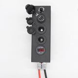 12-24V RV Multifunction 3-In-1 Box With 50A Cord For Yacht Boat Power Supply Voltmeter Car Charger Durable
