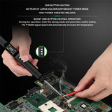 PTS200 V2 100W Electric Soldering Iron Portable Quick Warm-Up Tin Melting Open Source Supports PD3.0 Firmware Upgradeable Battery Not Included T12/TS100 Compatible